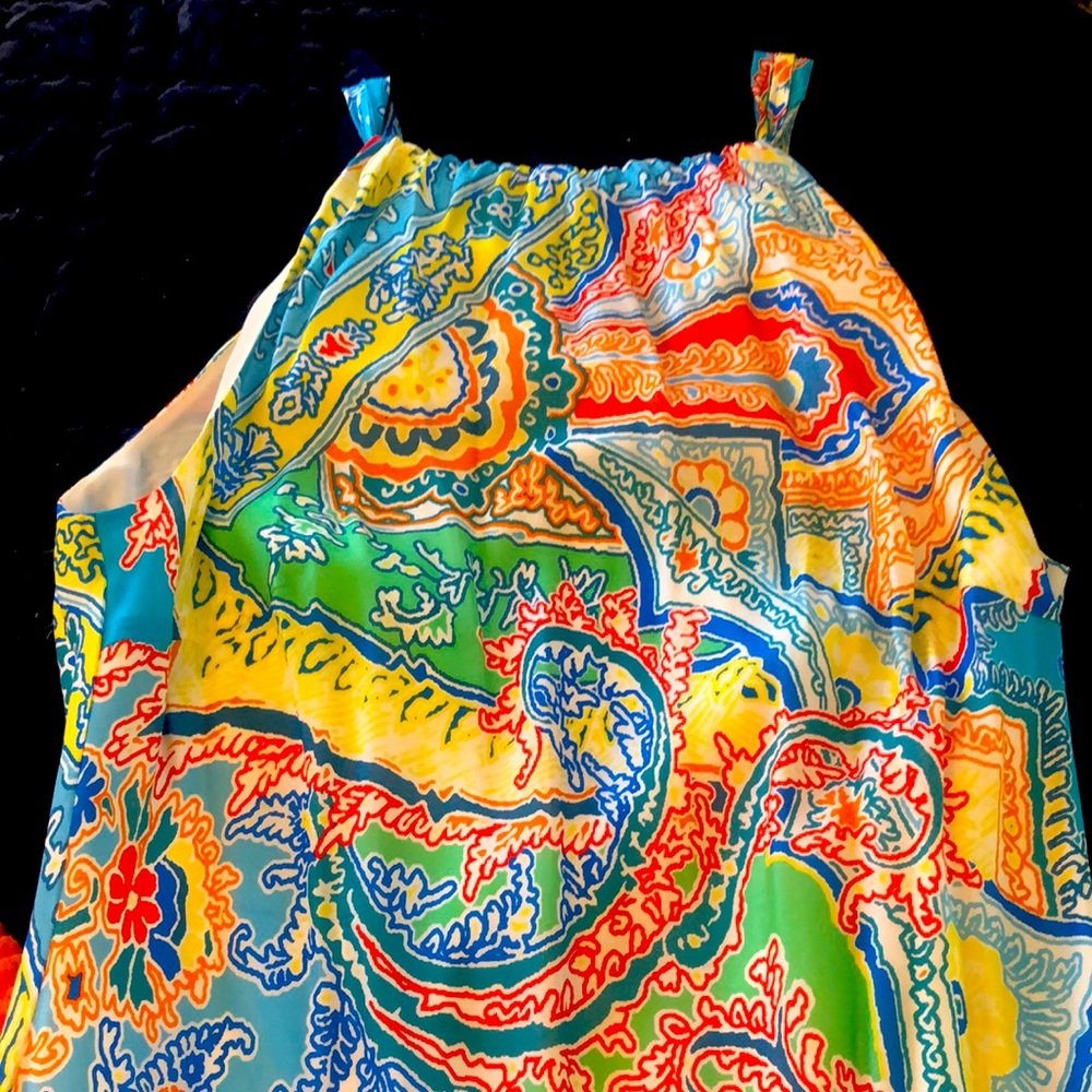 Ralph Lauren silk like feel sun dress